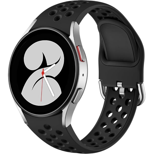 Yanonmyfd Correa deportiva sin huecos compatible con Galaxy Watch 7/6/5/4 Band 40mm 44m/Galaxy Watch FE/Watch 6 4 Classic 43mm 47mm 42mm 46mm/Watch 5 Pro 45mm, pulseras de silicona suave de 20 mm