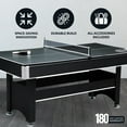 thumbnail image 4 of Aukfa 6 ft Pool Table, 2 in 1 Billiard Table with Ping Pong Table - Includes Billiard Balls, Cues, Paddles, Brush & More, Blue, 4 of 8