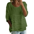 thumbnail image 2 of ZJXFGS Peasant Blouses for Women Square Neck Tops for Women Womens Work Tops Y2K Tops Womens' Tops Tees & Blouses Women Blouses Dressy Casual Cute Tops for Teens Green S, 2 of 5