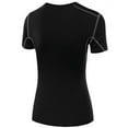 thumbnail image 2 of Uccdo Women Compression Sports Fitness Yoga Short Sleeve Tight T Shirts, 2 of 2