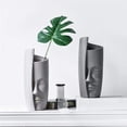 thumbnail image 3 of Porcelana Blanca Con Cara Humana, Decoración Creativa Moderna Para El Hogar Y La Sala De Estar, Arreglo Floral, Escultura Artística De Cerámica Advancent HA043113-02, 3 of 6