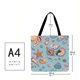 thumbnail image 3 of Concha de estrella de mar Impreso Hombro Bolso de compras Casual Bolso de mano grande K Tmvgtek Para estrenar, 3 of 3