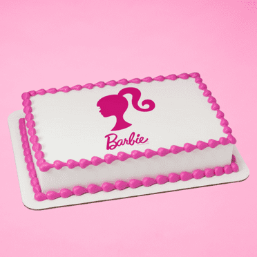 Barbie Party Princess Silouhette Cake Decoration Edible Frosting Photo Sheet