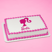Barbie Party Princess Silouhette Cake Decoration Edible Frosting Photo Sheet