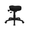 thumbnail image 3 of Flash Furniture Utility Stool with Saddle Seat, Black, 3 of 5