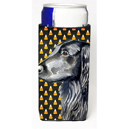 

Flat Coated Retriever Candy Corn Halloween Portrait Michelob Ultra bottle sleeves For Slim Cans - 12 oz.