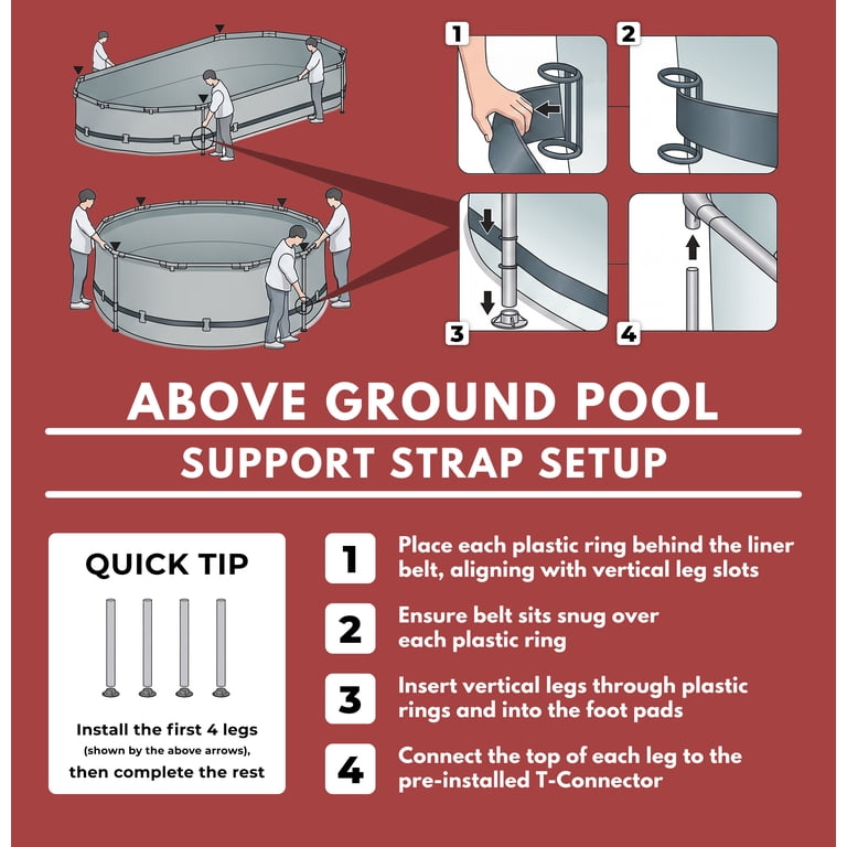 Coleman Power Steel 22 ft. x 52 in. Round Metal Frame Above Ground