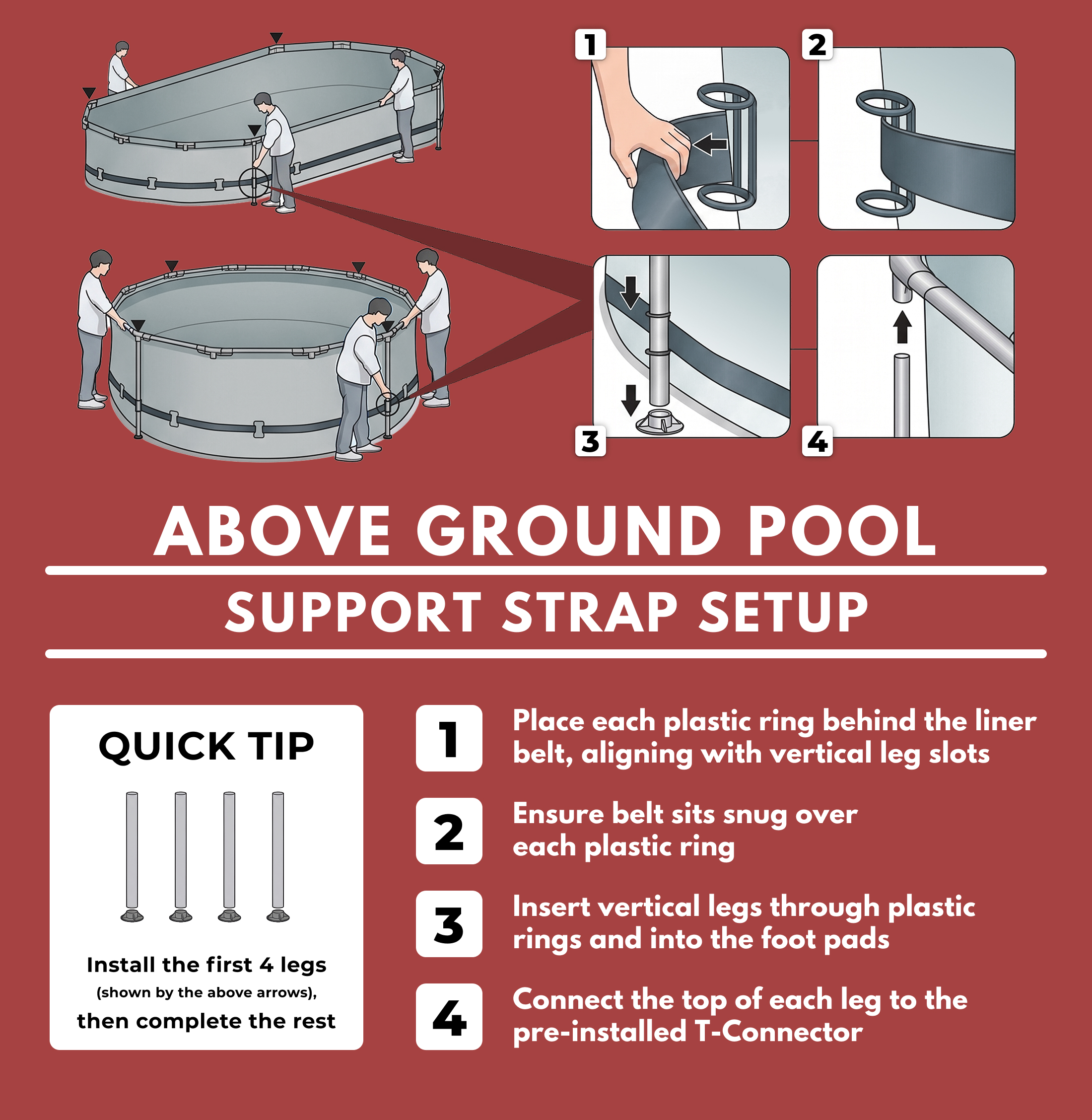 COLEMAN STEEL PRO 12 FT. X 33 IN. ROUND METAL FRAME ABOVE GROUND POOL SET