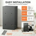 thumbnail image 2 of 6.0 Cub Extra Large Home Safe Box, Safe Box with Jewellery Drawer Room & Drop Slot & Hooks, Home Safe with Dual Alarm & Mute Function, Money Safe with Adjustable Shelf for Documents and Valuables, 2 of 9