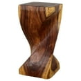 thumbnail image 4 of Strata Furniture Table d'Appoint à une Rotation en Bois Traditionnel de 24 X 12 Po en Noyer, 4 of 7