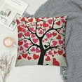 thumbnail image 2 of Nawypu  Throw Pillow Covers Beauty Red Valentine Tree Love Leaf Hearts Square Cushion Pillows Cover Decor for Couch Bedroom for Men Women, 2 of 5