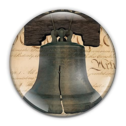 Liberty Bell Paperweight in Gift Box, 3 Inch Crystal Dome, Perfect for House Warming Gift