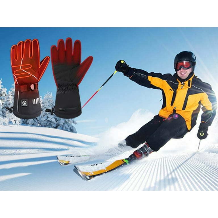 Motorcycle Gloves For Women SVPRO Heated Gloves With Rechargeable Battery - Waterproof Winter Gloves For Men & Women Rechargeable Heated Gloves For Outdoor Sports
