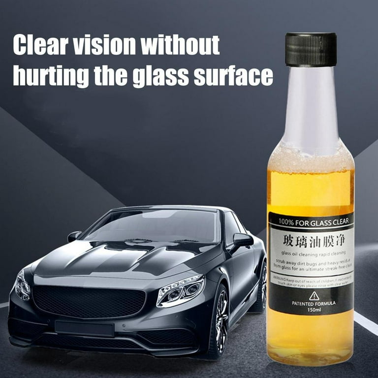  Glass Oil Film Cleaner For Car, Long Lasting Oil And Water Spot  Remover For Cars, Glass Friendly Car Window Cleaner Stain Remover, Multi  Purpose Car Windows And Shower Glass Cleaner For