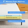 thumbnail image 2 of FDW Kids Medium Firm Stress Relief King Size Memory Foam Mattress, 2 of 7