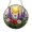 Stained Glass 5.9 Inch, variant on Sunburst Wildflower Stained Glass Window Suncatcher, Colorful Floral Hanging Decor for Living Spaces