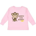 thumbnail image 3 of Inktastic Daddy's Little Monkey Boys or Girls Long Sleeve Toddler T-Shirt, 3 of 5