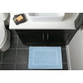 thumbnail image 3 of Design Imports 8673A Provence Sky Blue Bath Mat, 3 of 4