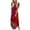 Red, variant on Munlar Women's Sundress Bodycon Red Floralprint Pleated Maxi Dresses Summer Short Sleeve Round Neck Dresses for Women