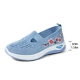 thumbnail image 5 of Orthopedic Shoes for Women Wide Width Comfortable Lightweight Slip on Sneakers Non Slip Arch Support 2026 Walking Shoes Sky Blue Size 7.5, 5 of 5
