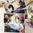 thumbnail image 4 of 4 Sheets 4 styles PVC Waterproof Decorative Stickers Self Adhesive Decals for Furniture Decoration Swan 300x150mm 4pcs/set, 4 of 7