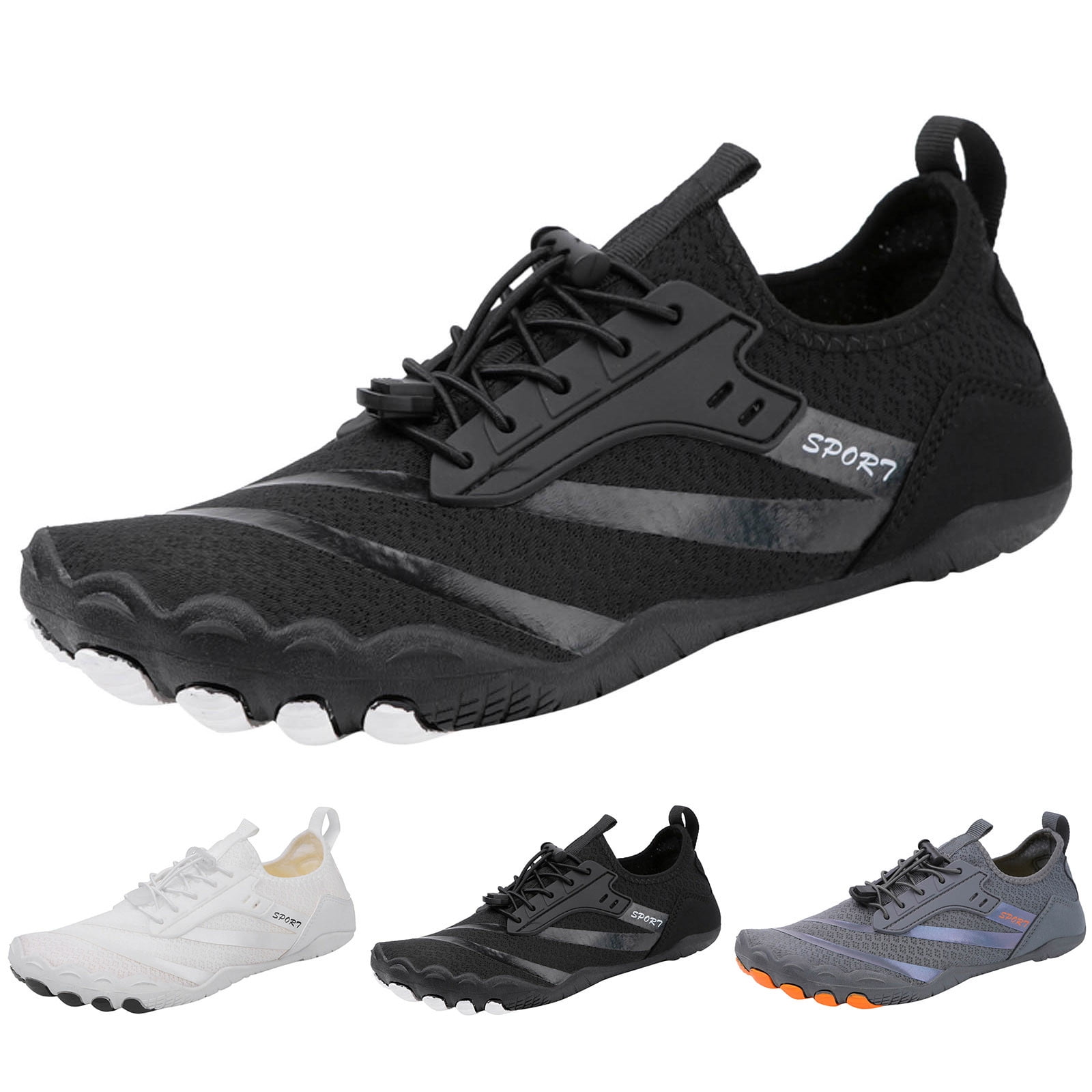 Oyedens Water Shoes for Men Wide Toe Non Slip Waterproof Barefoot Shoes Adult Hiking Athletic Sneakers