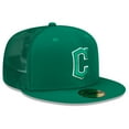 thumbnail image 3 of Men's New Era Green Cleveland Guardians 2022 St. Patrick's Day 59FIFTY Fitted Hat, 3 of 5