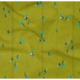 thumbnail image 4 of oneOone Cotton Poplin Twill Lime Green Fabric Stripe & Floral Artistic Fabric For Sewing Printed Craft Fabric By The Yard 56 Inch Wide, 4 of 4