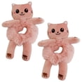 thumbnail image 1 of Donas de pelo DonaCat 2Pzas Gato Rosa Felpa Elástica., 1 of 2