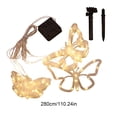 thumbnail image 2 of Easter String Lights Solar Powered Butterfly Shaped Decorative LED Lights 110.24 in Multicolor Plastic Garden Night Light, 2 of 7