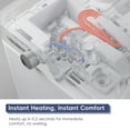 thumbnail image 3 of Alvantor Tankless Smart Toilet w/ Built-in Bidet, Wider Bidet with Heated Seat, Auto Open & Close, Warm Water and Dry, Foot Sensor, Display, Remote Control, White, 3 of 11