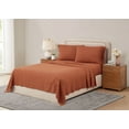 thumbnail image 3 of Brooklyn Loom Flax Linen 100% Linen Deep Pocket Rust 4-Piece California King, All Season, Adult Size, OEKO-TEX Certified, 3 of 9