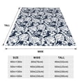thumbnail image 3 of Fotbe Hawaiian Style Manta de Franela Acolchonada con Estampado, Súper Suave y Esponjosa, Extra Grande para Sofá, Cama, Uso Todo el Año-40"x30", 3 of 7