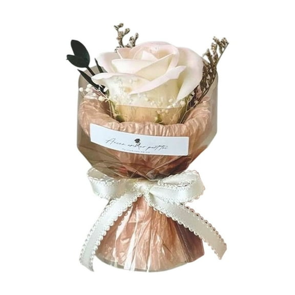 Mgaxud Mini Pocket Bouquet - Small Rose Sunflower Everlasting Flowers, Simulation Flower Companion Gift Box, Compact Decoration for Birthday and All Occasions