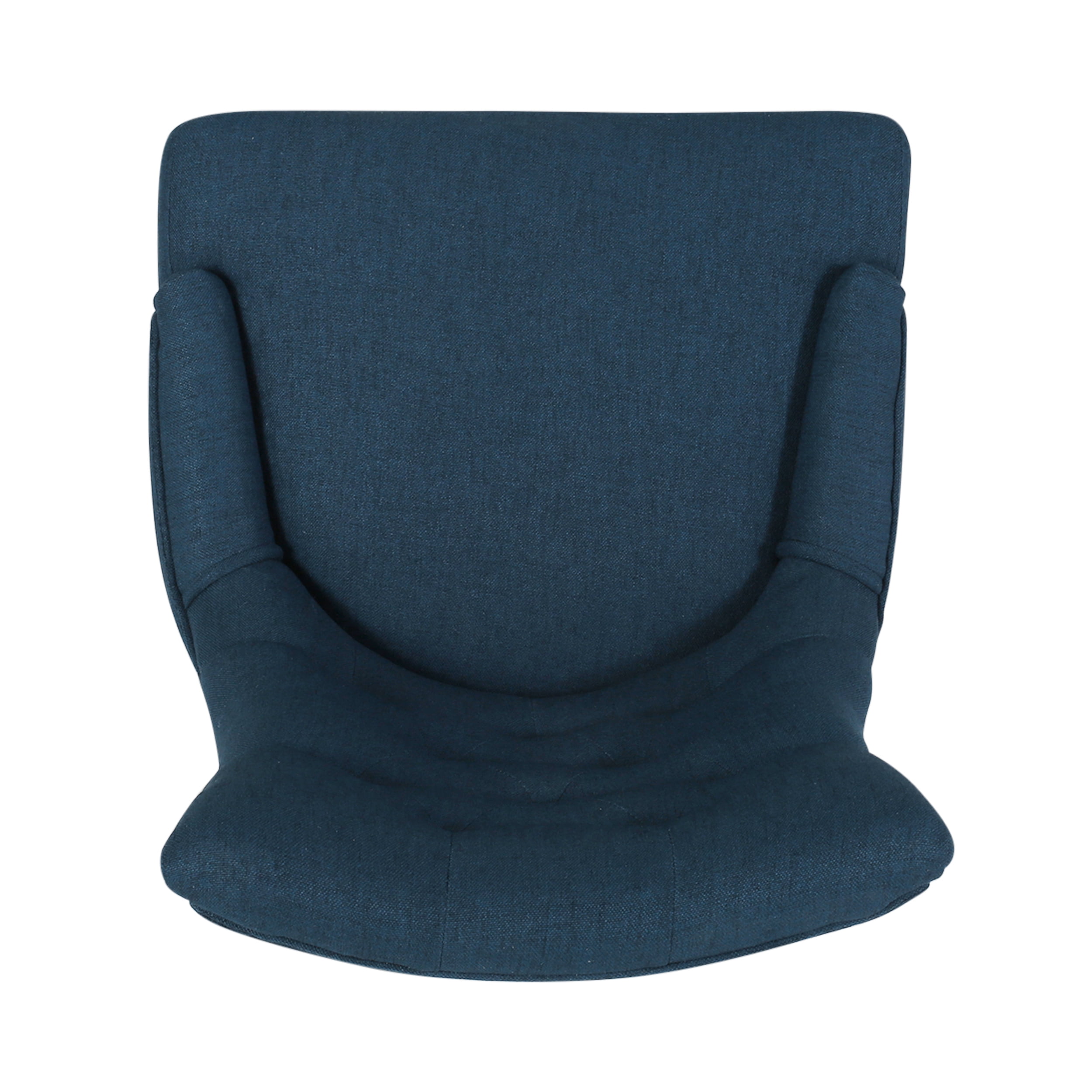 Noble House Tyler Indoor Contemporary Fabric Dining Chairs, Set of 4, Navy Blue