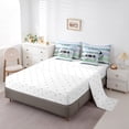 thumbnail image 3 of YST 7Pcs Comforter Set, Adventure Theme Bedding Set, Queen Size, Polyester, 7-Piece, 3 of 5