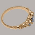 thumbnail image 5 of LBG British Made 14k Rose Gold Natural Tanzanite Womens Anniversary Ring - 33 size options - Size 7.75, 5 of 9