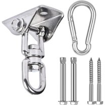 Duslogis Swing Hanger Swivel Hook for Swing Sets Porch Wood Concrete Ceiling Silent Stainless Steel 1000 Lb Capacity Heavy Duty for Swing, Chair, Yoga, Playground, Multiple Indoor Outdoor Gym