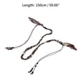 thumbnail image 3 of Unique Bargains 1 Pc Adjustable Waist Belt Braided Waist Cord Yellow Brown, 3 of 5