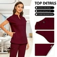 thumbnail image 2 of VIAOLI Women's Scrubs Set - V-Neck Top with 8 Pocket Jogger Pants and Comfortable Fit - Medical Uniforms for Nurse Professionals, 2 of 6