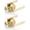 2 Pack, variant on EHOMEWARE 2 Pcs Gold Door Handles, Satin Brass Door Knobs Interior, Passage Door Knobs Heavy Duty Constructions, Keyless Hallway Closet Door Knobs, Modern Door Levers