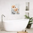 thumbnail image 5 of Vintage Floral Canvas Wall Art - Grey and Orange Flower Plant on Rustic Wood Board for Living Room, Country Wildflower Framed Decor for Bathroom Bedroom, 12x16 Inches, 5 of 6
