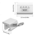 thumbnail image 2 of 12Pcs Sliding Window Locks Aluminum Alloy Child Proof Security Lock Stoppers Short-Single Hole Lock, 2 of 7