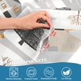 thumbnail image 5 of Yayeee Kitchen Curtains Tier Set of 2 Light Filtering 57"x24" Over Sink Window Panels, Orange Snow Houses, 5 of 7