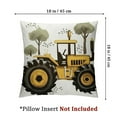 thumbnail image 4 of Cartoon Equipment Trucks Throw Pillow Covers,Construction Cushion Case for Living Room Decor, Reversible Excavator Tractor Botanical Tree Yellow Decorative Throw Cushion Case, 4 of 7