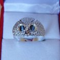 925 Silver Owl Ring Demon Eye Vintage Ring For Women Girl Lovers Retro