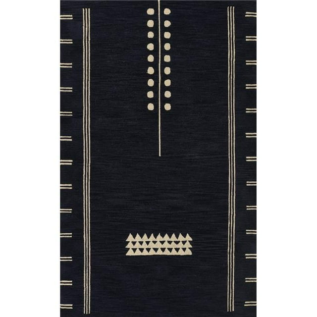 Momeni SIMBASIM-5NVY3656 3 ft. 6 in. x 5 ft. 6 in. Simba Sim-5 Rectangle Hand Tufted Rug, Navy