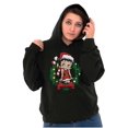 thumbnail image 3 of Betty Boop Christmas Santa Wreath Hoodie Sweatshirt Women Brisco Brands S, 3 of 6