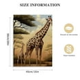 thumbnail image 2 of Acheng  Safari Wall Art Mom and Baby Zebra Giraffe and Elephant Canvas Painting Stretched and Framed Africa Animal Artwork for Home Office Wall Decor 16x20 in, 2 of 5