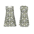 thumbnail image 7 of Honeii Panda With Crown And Stars Print Women's Sleeveless Dress, Loose Fit Casual Dress for Women, Summer Fashion Dress, 7 of 7